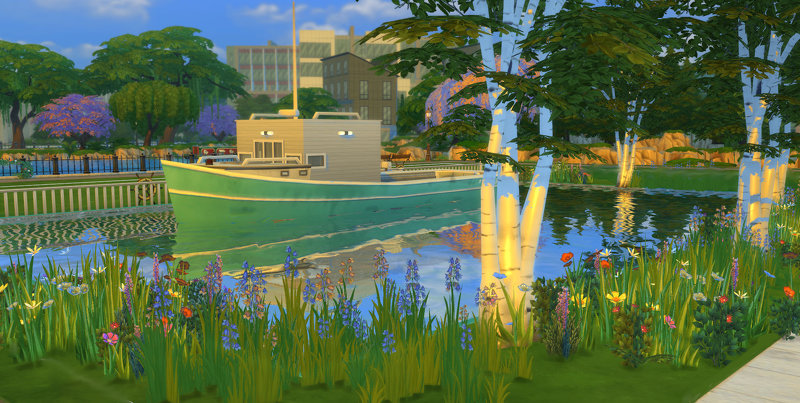 Build Your Own Houseboat, the sims 4, mody