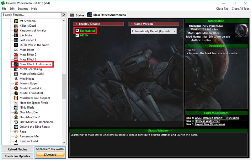 mass effect andromeda ultrawide cutscene fix