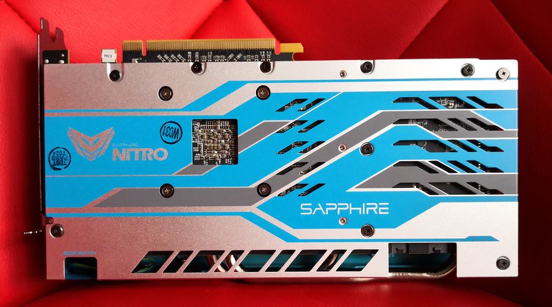 Sapphire Radeon RX 580 Nitro+ Special Edition 8 GB, backplate