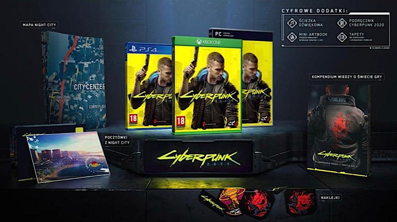 cyberpunk 2077, edycja standardowa, preorder, gra, wersja pudełk