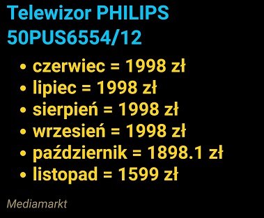 telewizor philips 50pus655412, 4k, smart tv