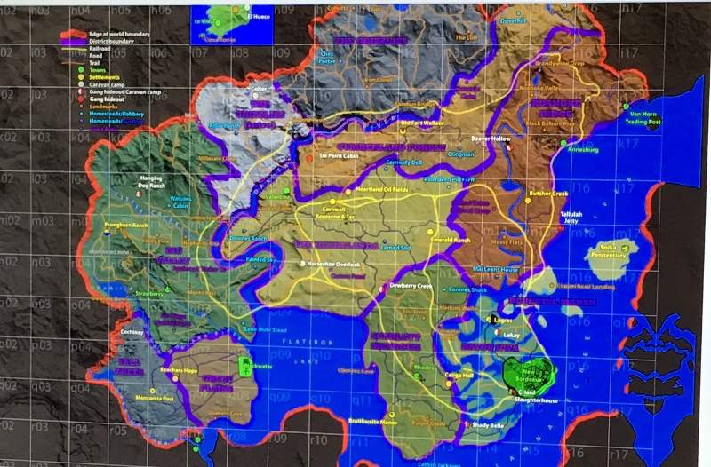 Mapa Red Dead Redemption 2