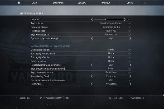 Które z ustawień grafiki powinny być zawsze wyłączone
